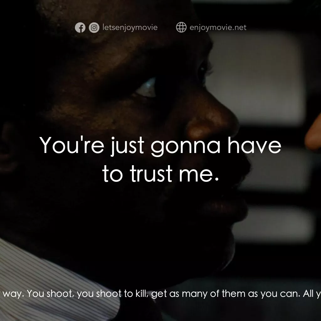 轟天炮經典對白：Martin Riggs:  You know they're going to kill her, don't you? Roger Murtaugh:  Yeah. Martin R