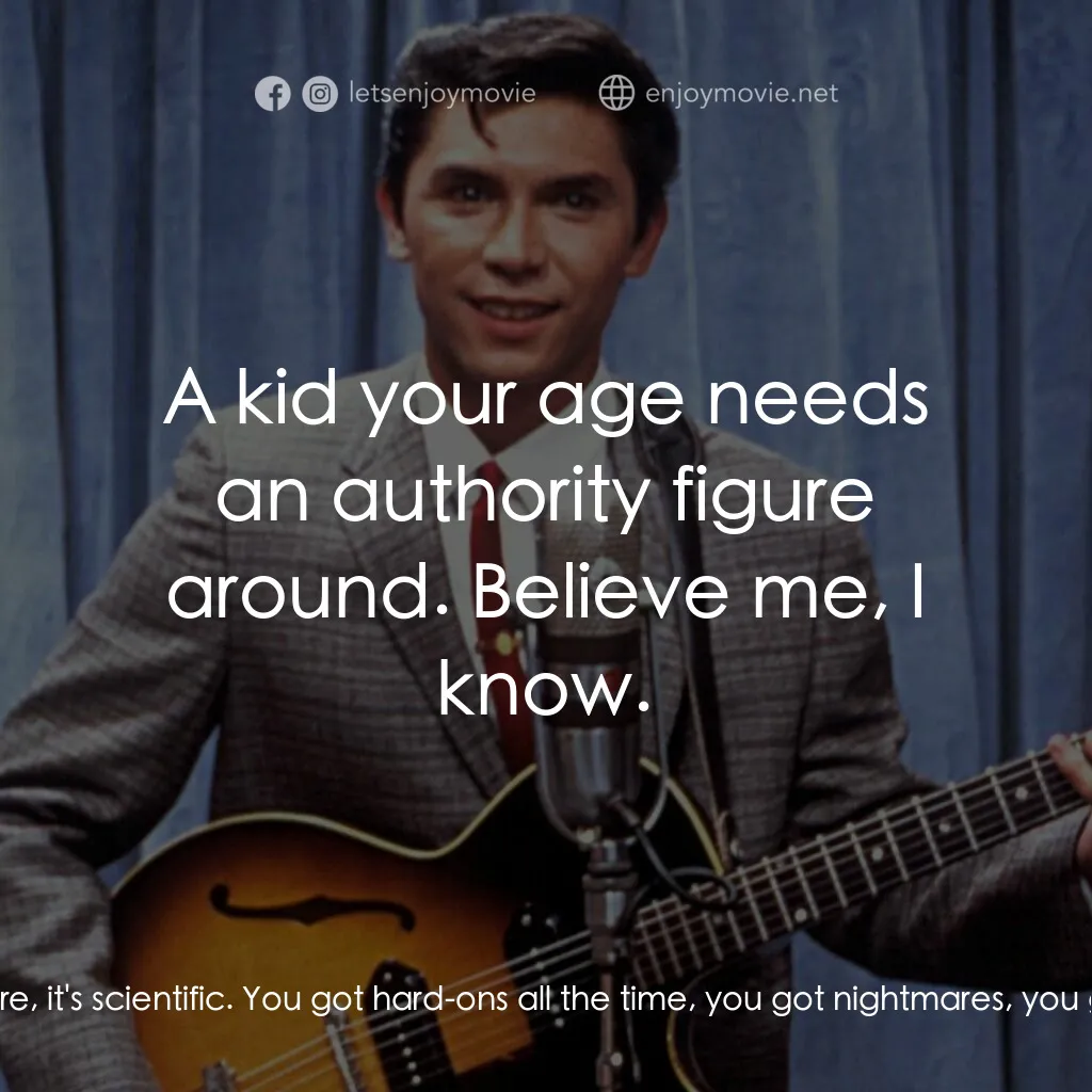 歌手正傳電影對白：Bob Morales:  You've been laid yet? I'm serious, I know what your problem is. Spe