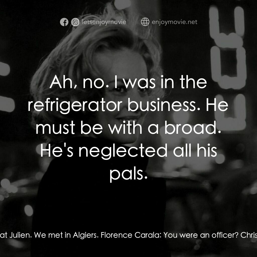 《從電梯到死刑台》經典台詞：Christian Subervie:  You can't rely on that Ju ...