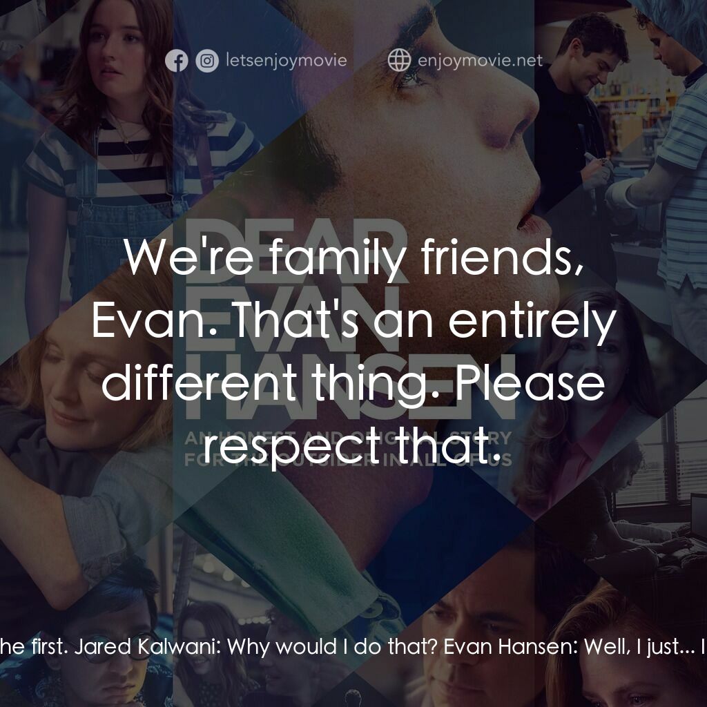 親愛的艾文·漢森電影對白：Evan Hansen:  Would you want to sign my cast? Uh, you could, you could be the fir