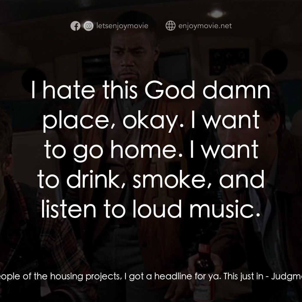 夜驚魂電影對白：Fallon: People of the housing projects, I got a headline for ya. This just in:  I