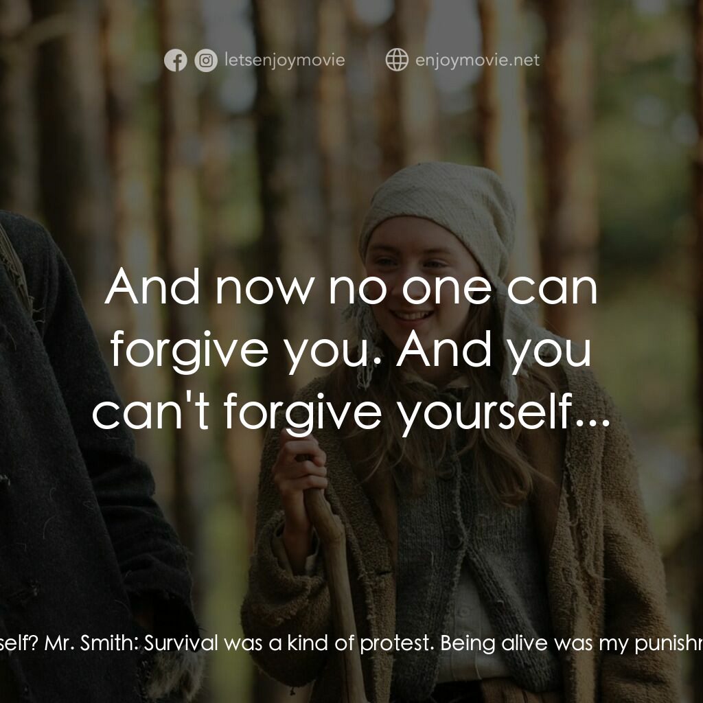 自由之路電影對白：Mr. Smith:  In the camps, some saw death as freedom. Janusz:  Then why didn't you