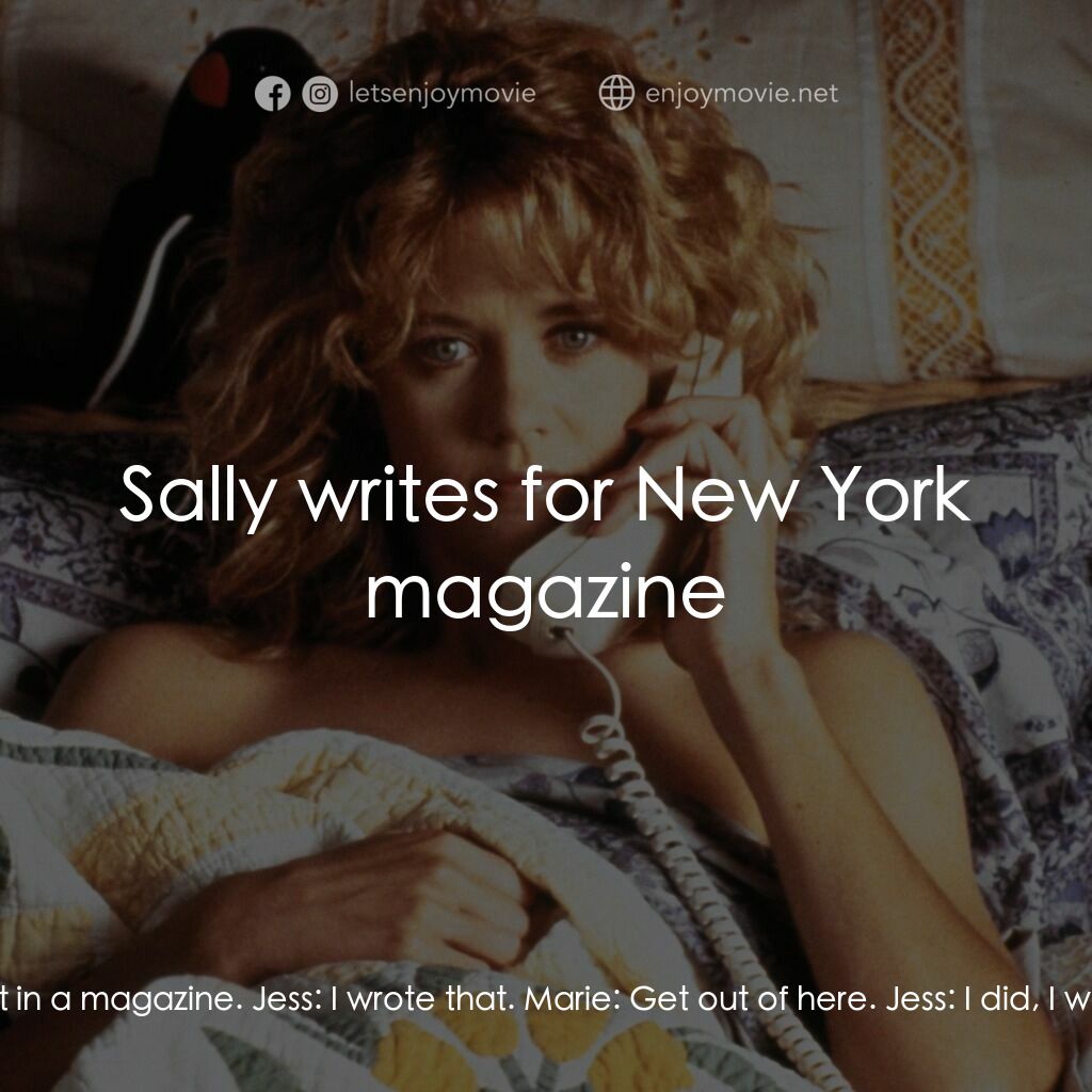 90男歡女愛電影對白：Marie:  Restaurants are to people in the 80's what theatres were to people in the