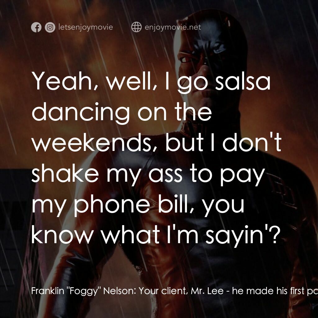 夜魔俠電影對白：Franklin 