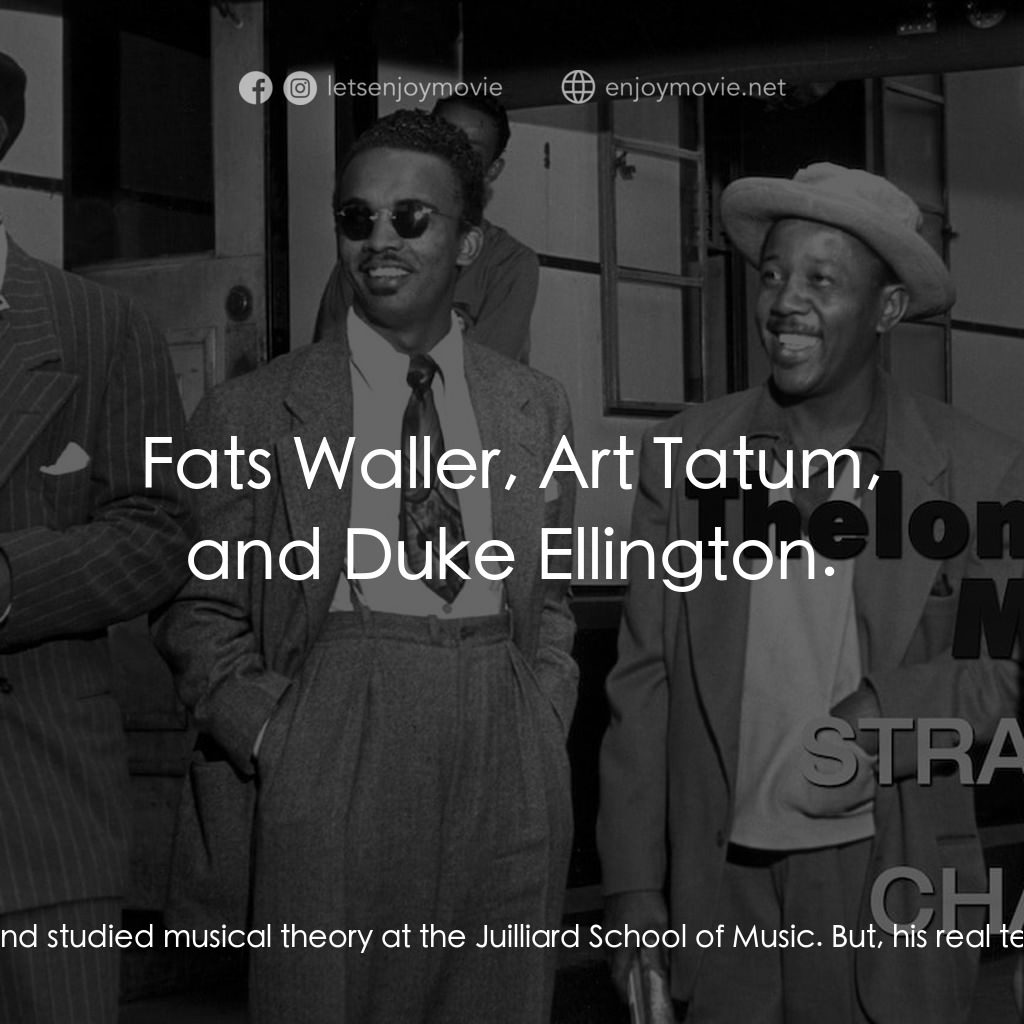 《蒙克：一路絕塵》經典台詞：Narrator: Monk began playing piano without formal  ...