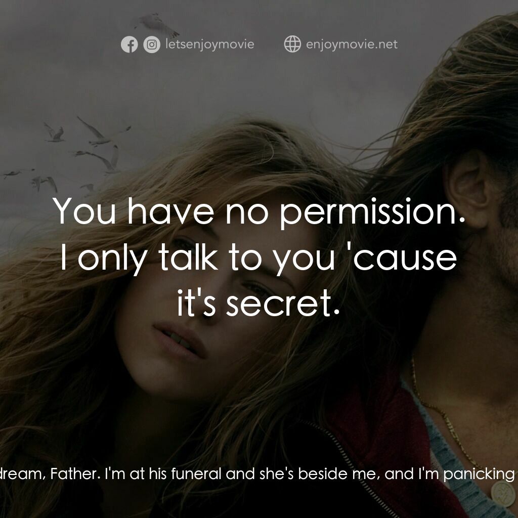 情陷美人魚電影對白：Syracuse:  My name's Syracuse, and I'm an alcoholic. Priest:  I've told you befor