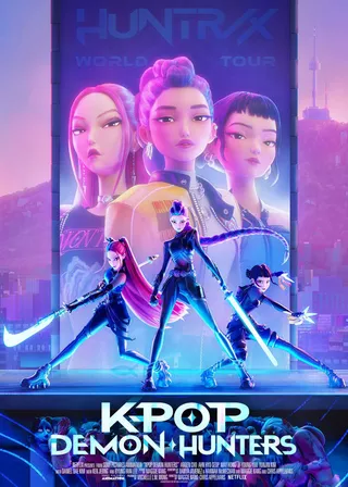 Kpop 獵魔女團的電影海報