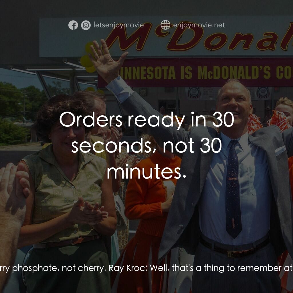 速食遊戲電影對白：Mac McDonald:  So, we moved the restaurant, we're setting up shop, but now we wan