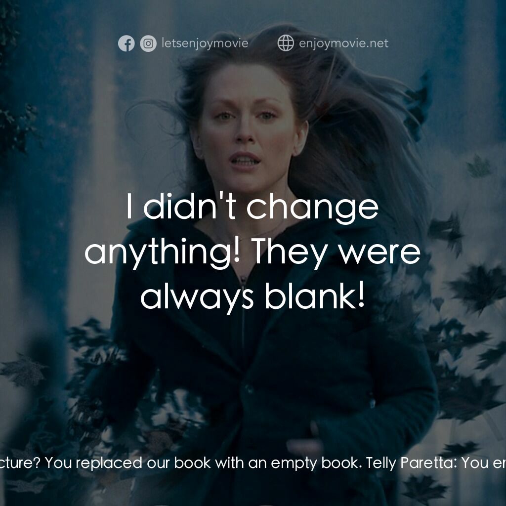 《靈異拼圖》經典台詞：Telly Paretta:  Why did you change the picture? Yo ...