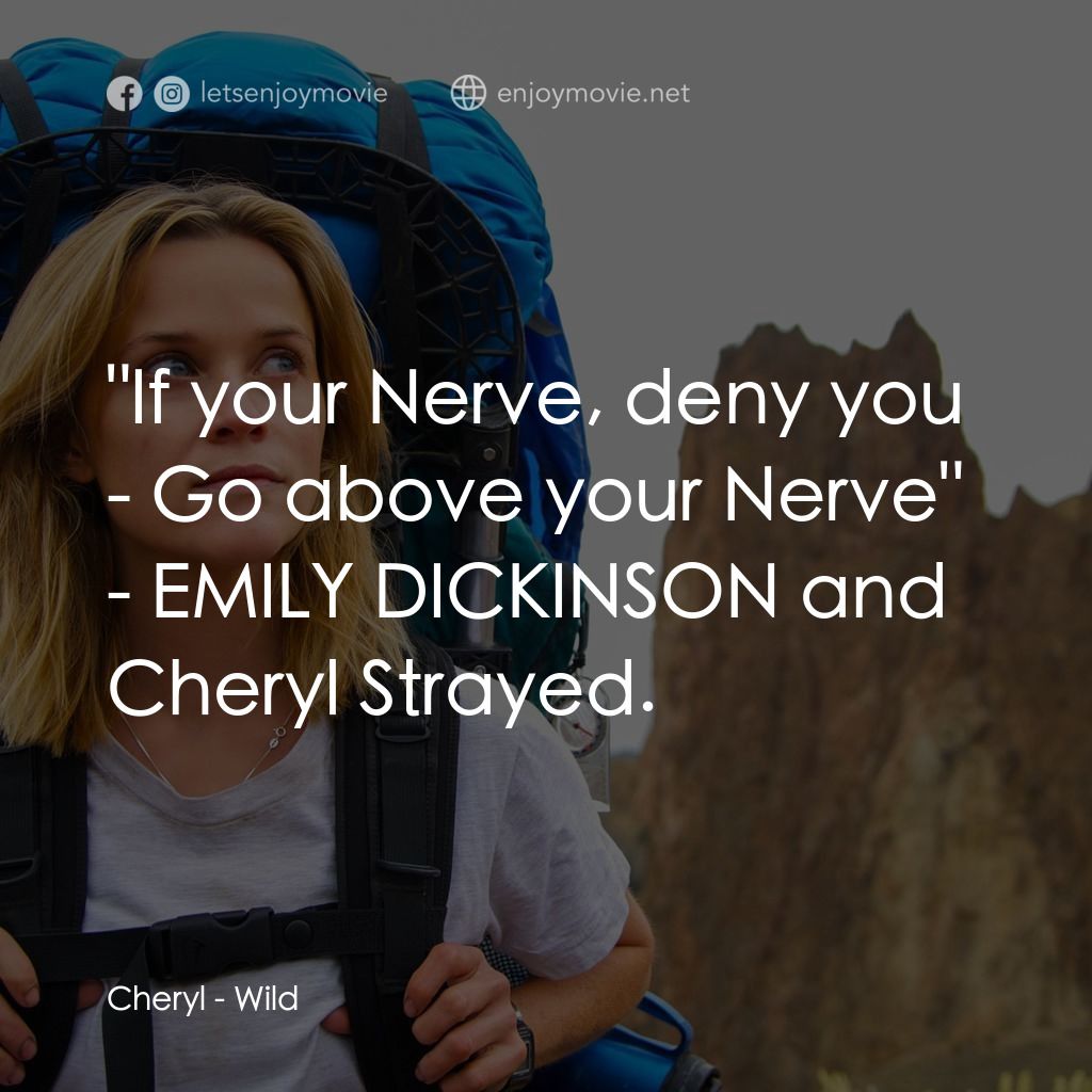 那時候，我只剩下勇敢電影對白：Cheryl: 