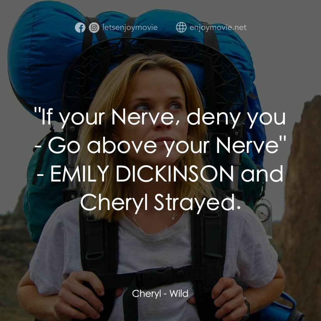 那時候，我只剩下勇敢電影對白：Cheryl:  