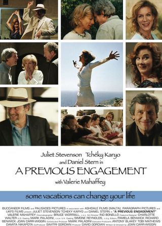 《A Previous Engagement》電影海報