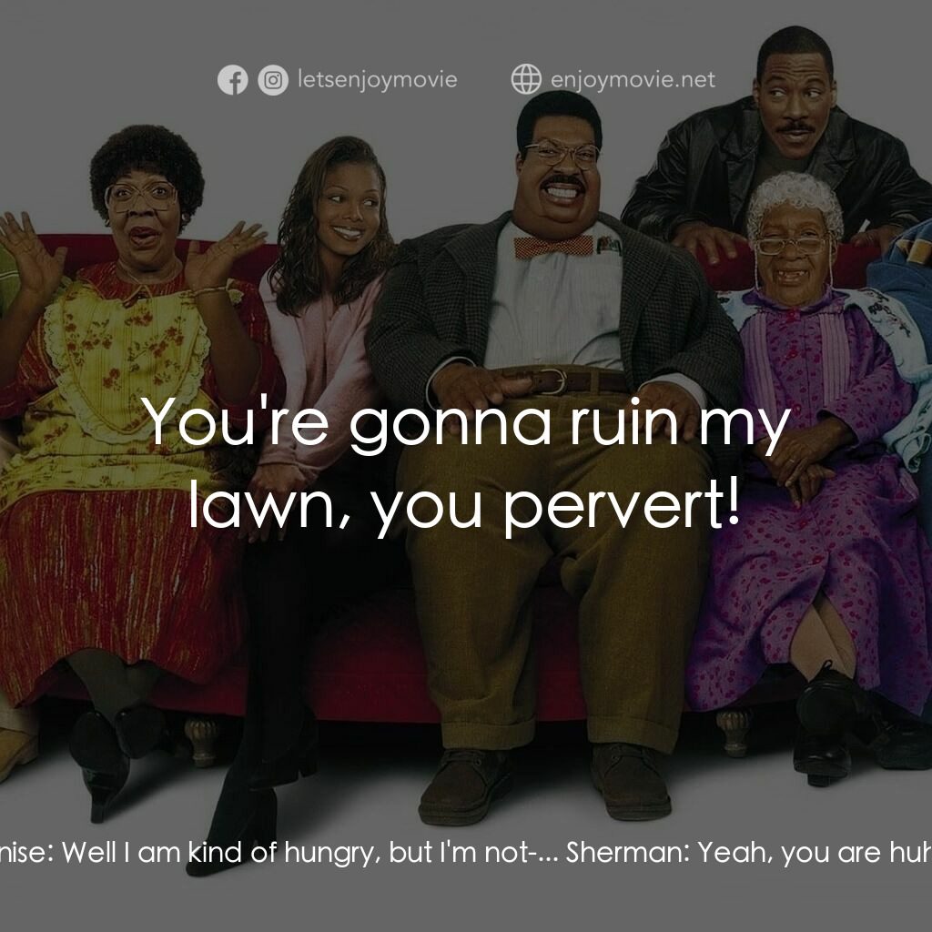 隨身變 ２：我們才是一家人電影對白：Sherman:  Denise will you... Buddy:  Hey Sherman. You hear me Sherman? Sherman:  