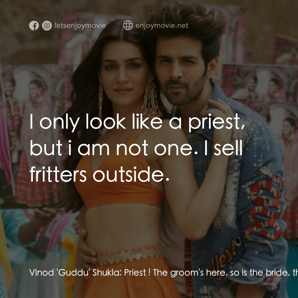 《戀愛躲貓貓》經典台詞：Vinod 'Guddu' Shukla:  Priest ! The groom& ...