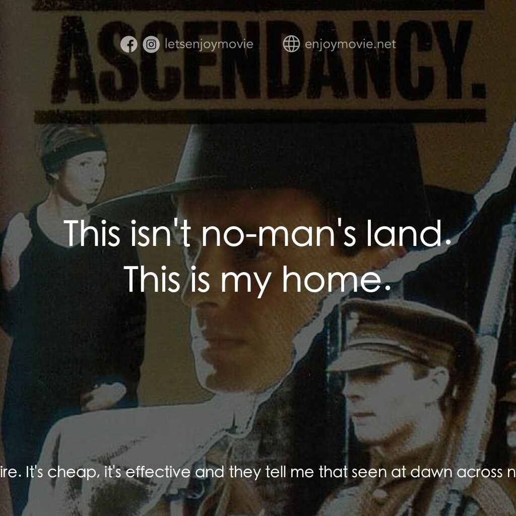 《Ascendancy》經典台詞：Connie Wintour:  It's very ugly. Lt. Ryder:  N ...