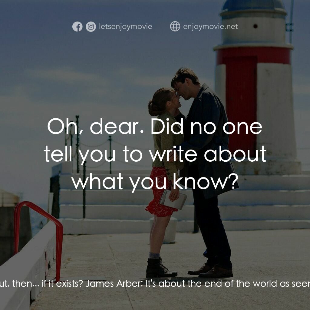 誘餌新娘電影對白：Katie Nic Aoidh:  What's this nameless new book of yours about, then... if it exi