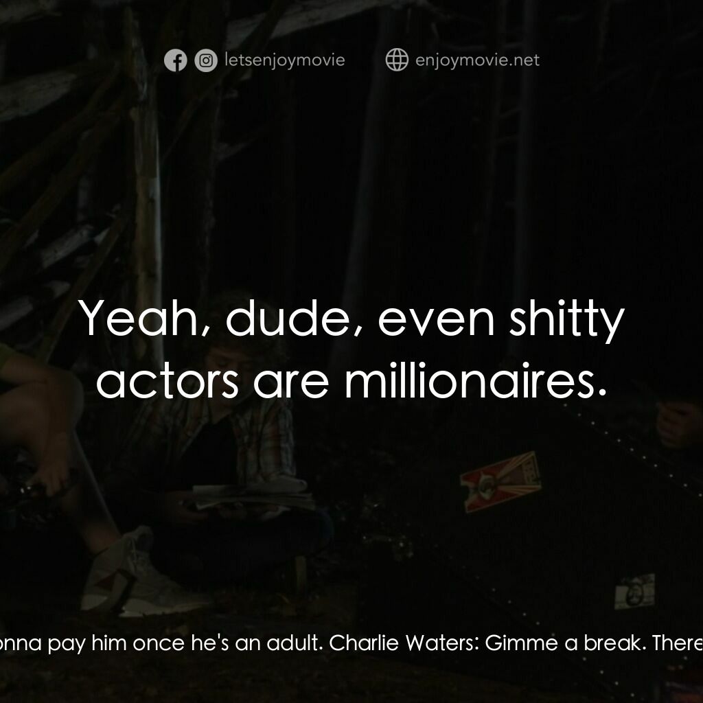 《葬禮之王》經典台詞：Andy Gilmour:  You know that kid hasn't even g ...