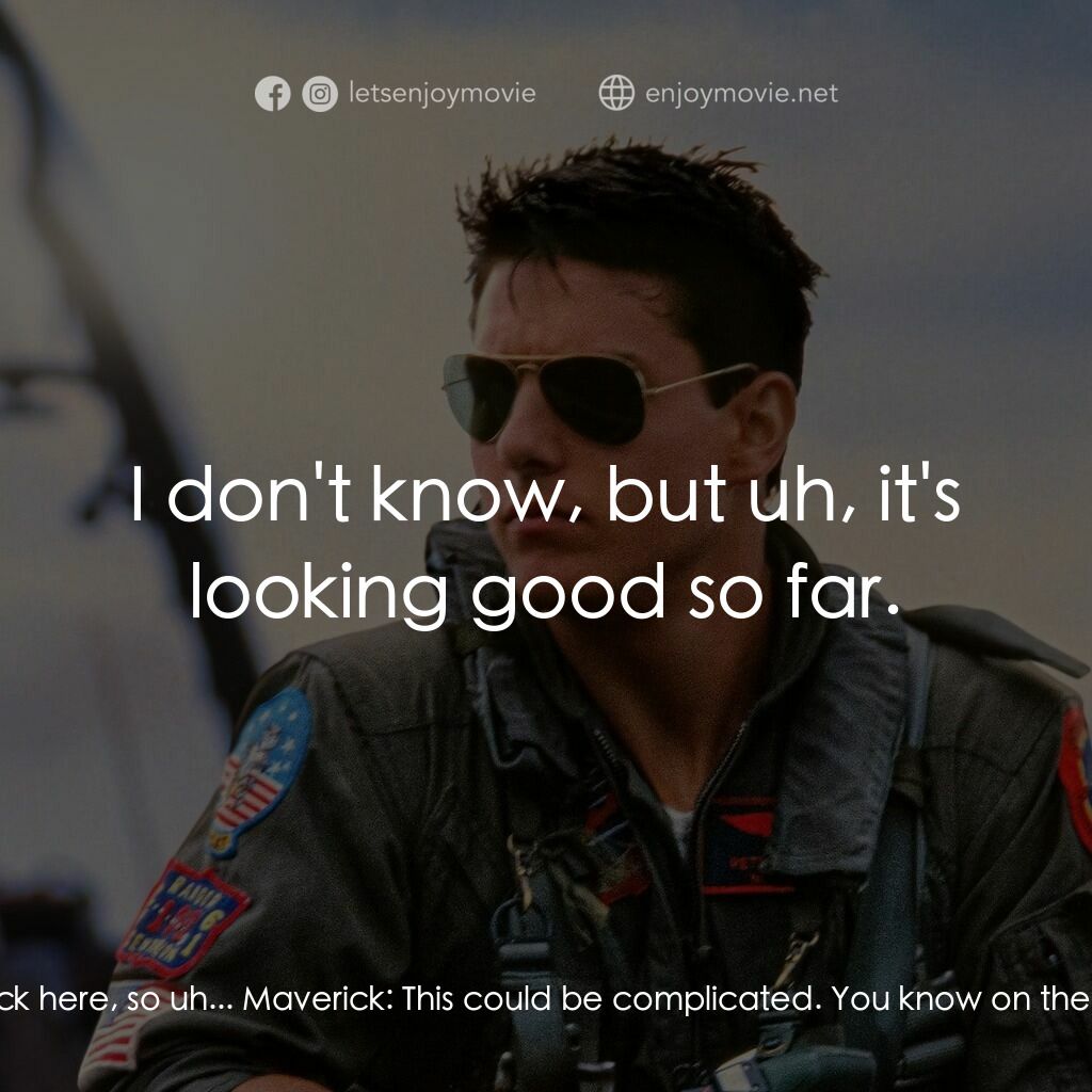 捍衛戰士電影對白：Charlie:  Hello, Pete Mitchell. I heard the best of the best were going to be bac