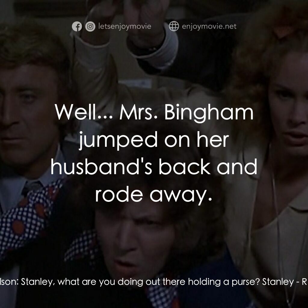 《犀牛》經典台詞：Mr. Nicholson:  Stanley, what are you doing out th ...