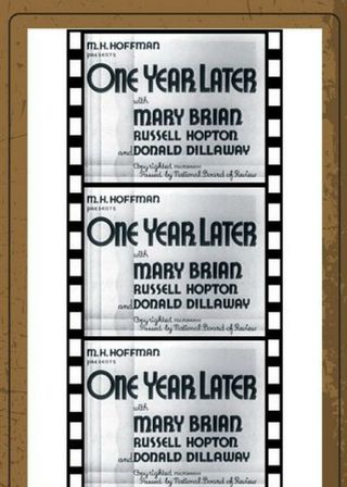 《One Year Later》電影海報