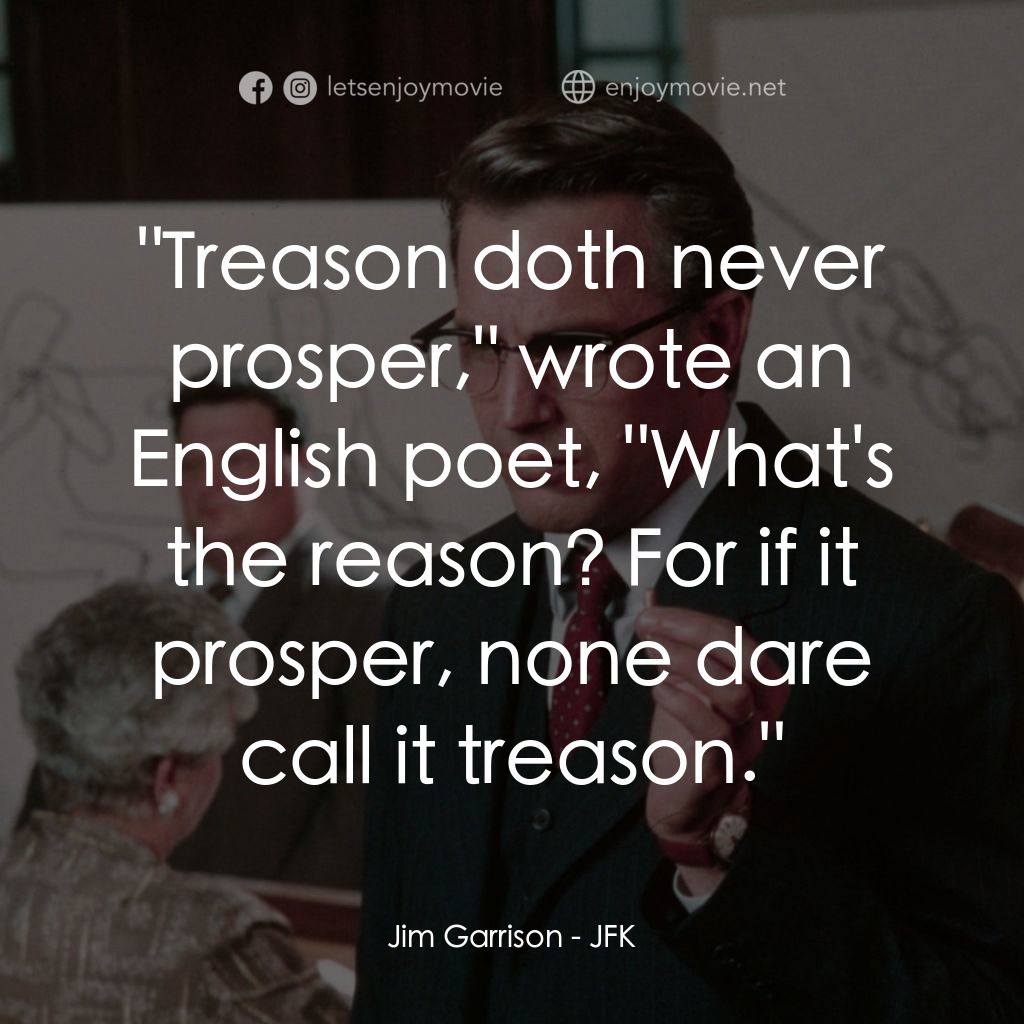 誰殺了甘迺迪電影對白：Jim Garrison: 