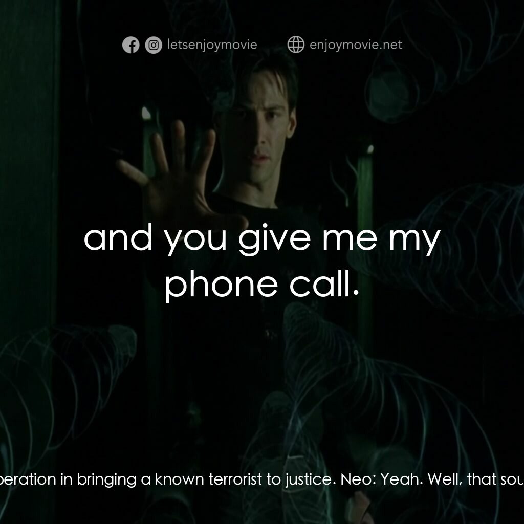 廿二世紀殺人網絡電影對白：Agent Smith:  We're willing to wipe the slate clean, give you a fresh start. All 