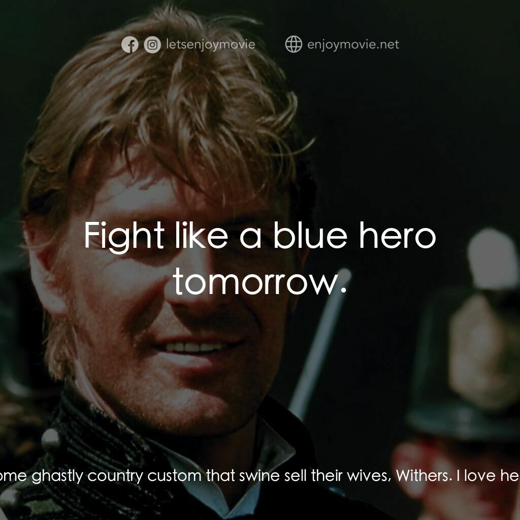 《Sharpe's Waterloo》經典台詞：Rossendale:  There were no bloody Lancers today. H ...