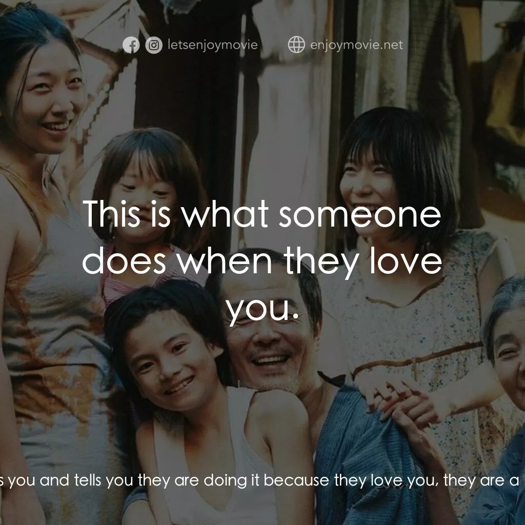 《小偷家族》經典台詞：Nobuyo Shibata:  If someone hits you and tells you ...