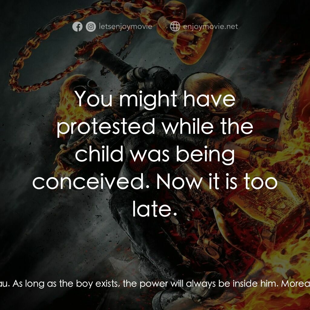 惡靈戰警：復仇時刻電影對白：Moreau:  The day of prophecy is tomorrow. We were to hold the boy until the dange