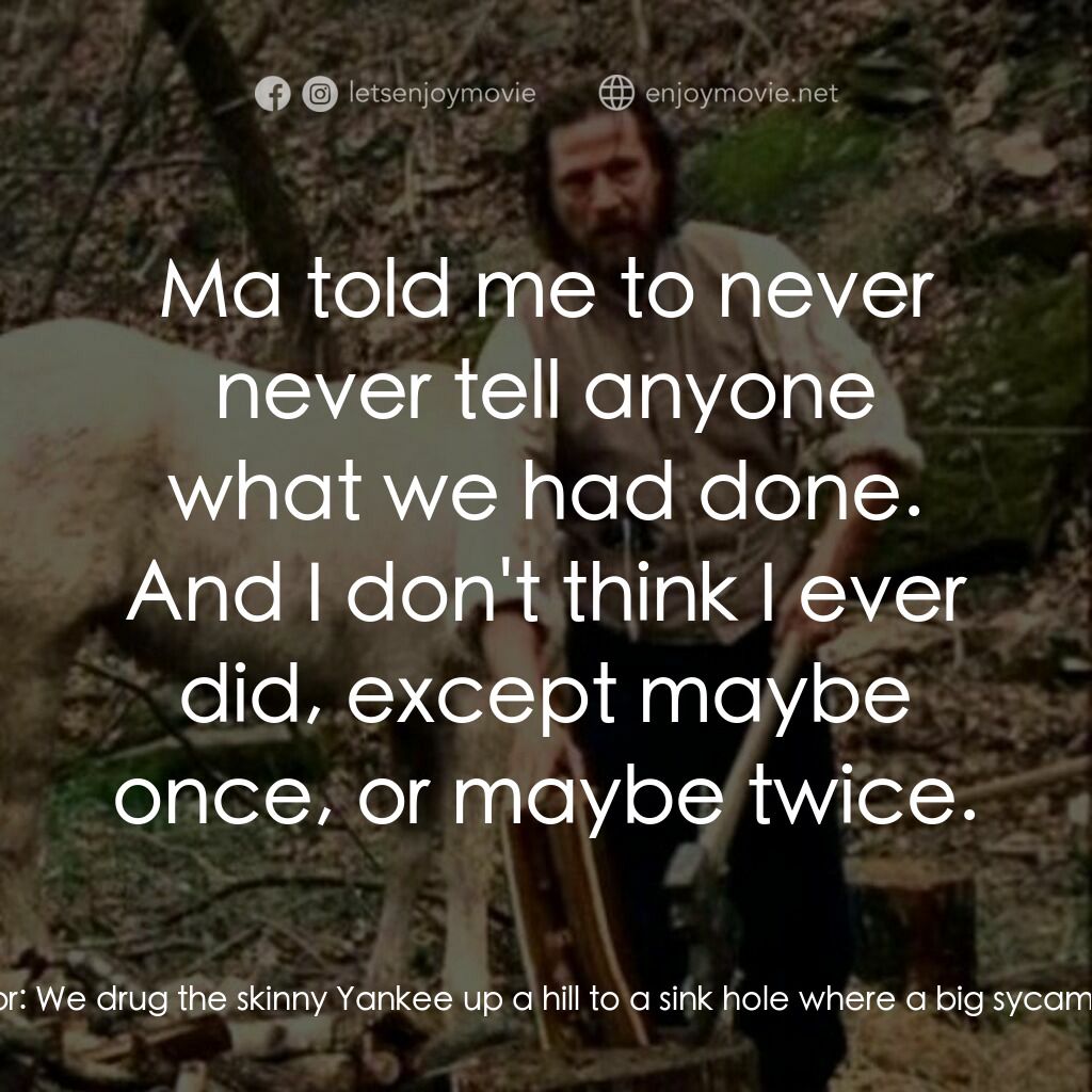 法老王的軍隊電影對白：Narrator:  The Captain asked us to do the decent thing. I don't guess the Civil W