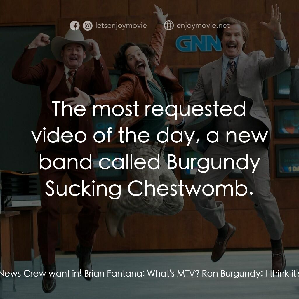 《搶閘男主播 2：再起瘋雲》經典台詞：MTV Host:  If y'all gonna get down, then Wesle ...