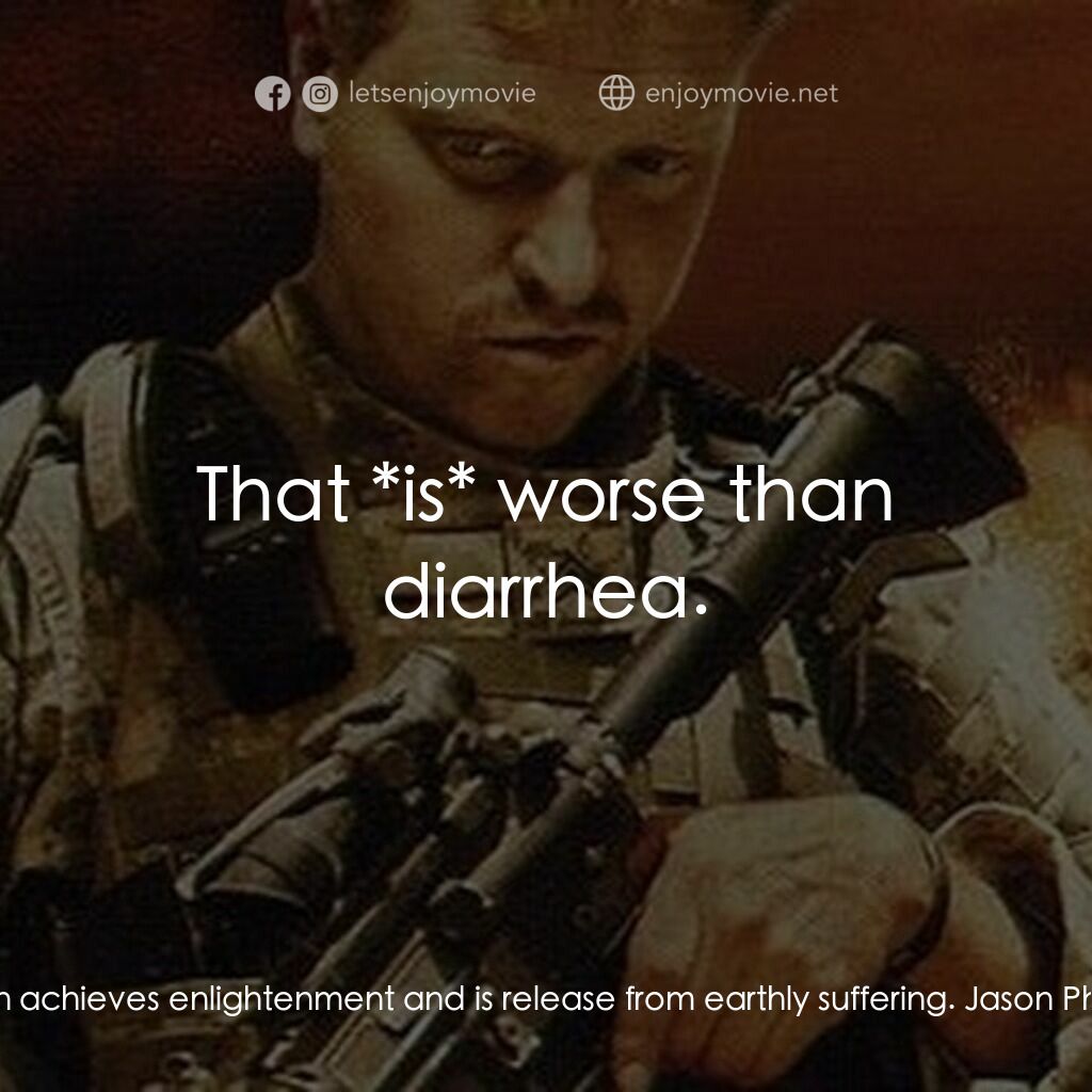 Time Bomb電影對白：Jason Philby:  I thought Buddhism was all about orange robes and shaved heads. Bo