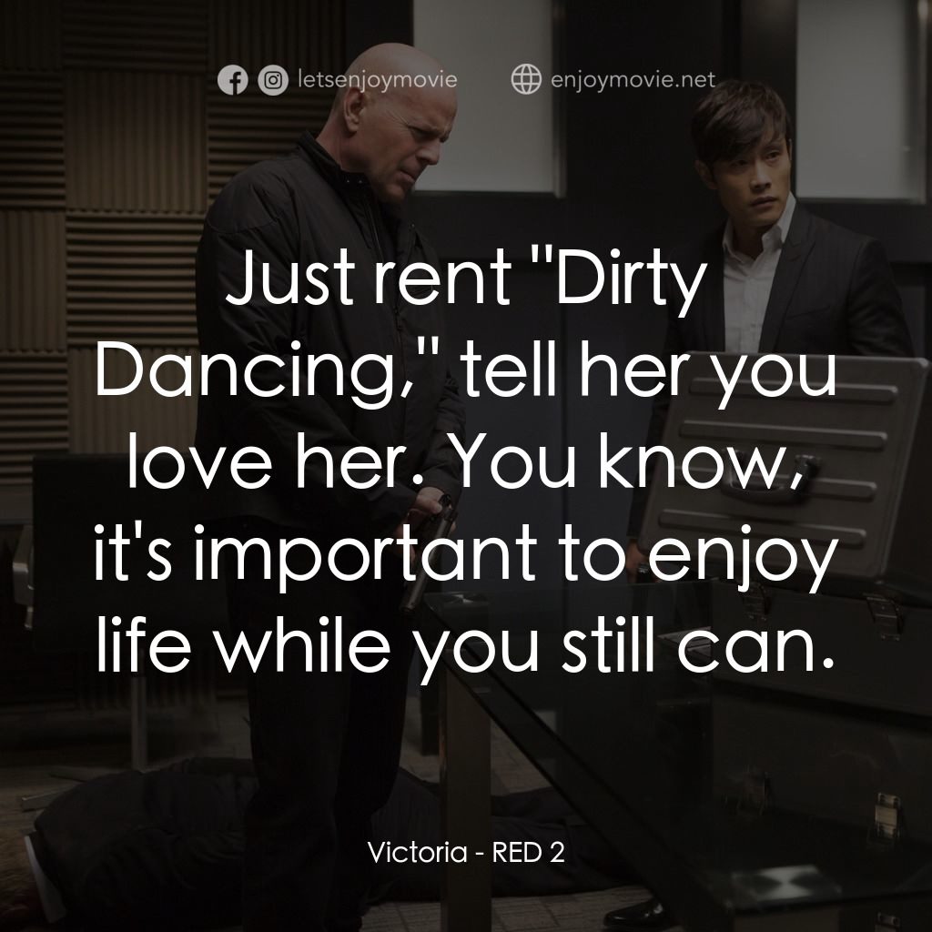 猛火爆 2電影對白：Victoria: Just rent 