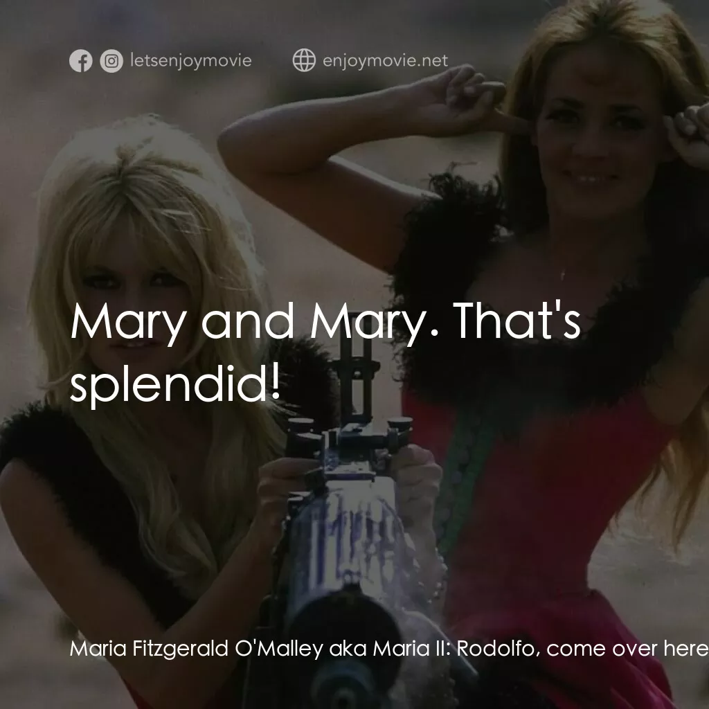《江湖女間諜》經典台詞：Maria Fitzgerald O'Malley aka Maria II:  Rodol ...