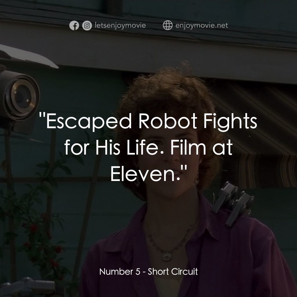 霹靂五號電影對白：Number 5: 