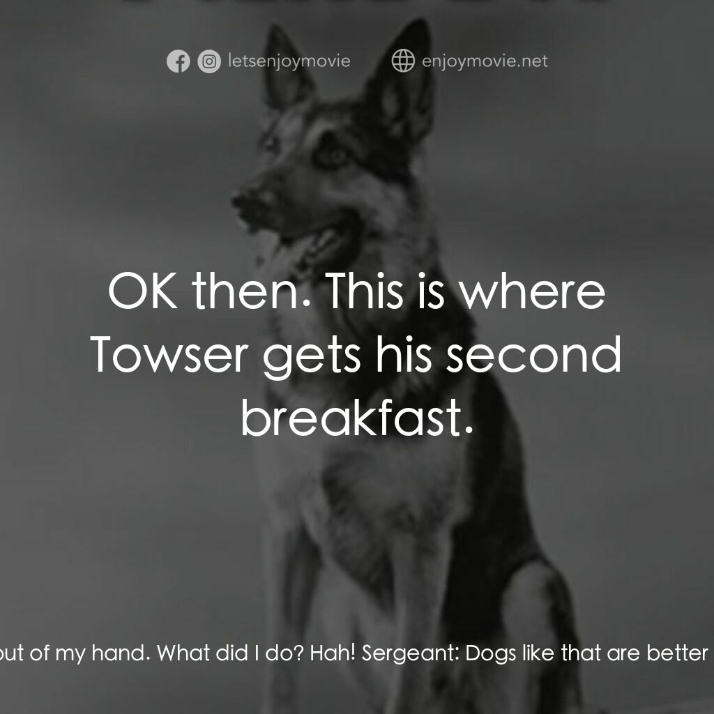 《Police Dog》經典台詞：Frank Mason:  What's this I hear about Johnny  ...