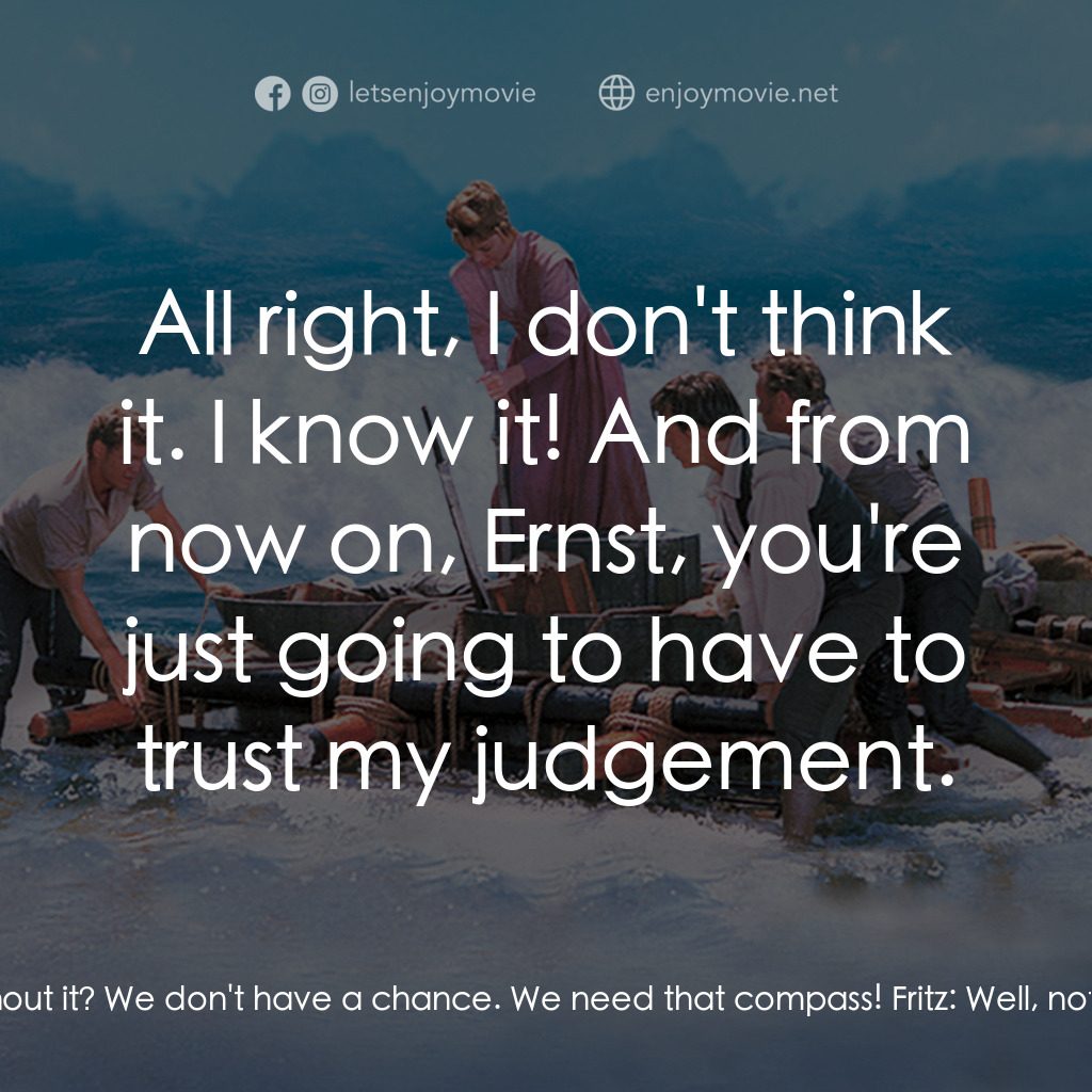 《海角一樂園》經典台詞：Ernst:  Oh, no! My compass is gone! I don't ev ...