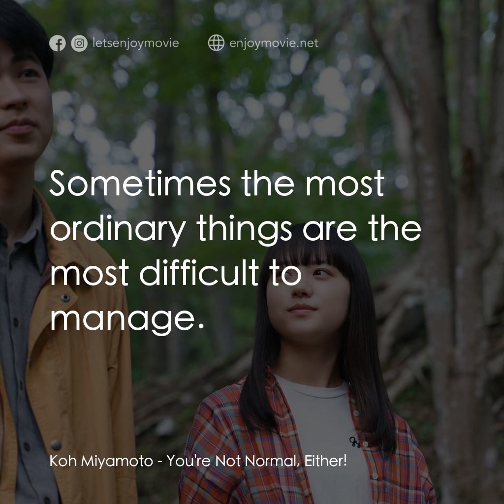 《老師！你會不會談戀愛》經典台詞：Koh Miyamoto: Sometimes the most ordinary things a ...