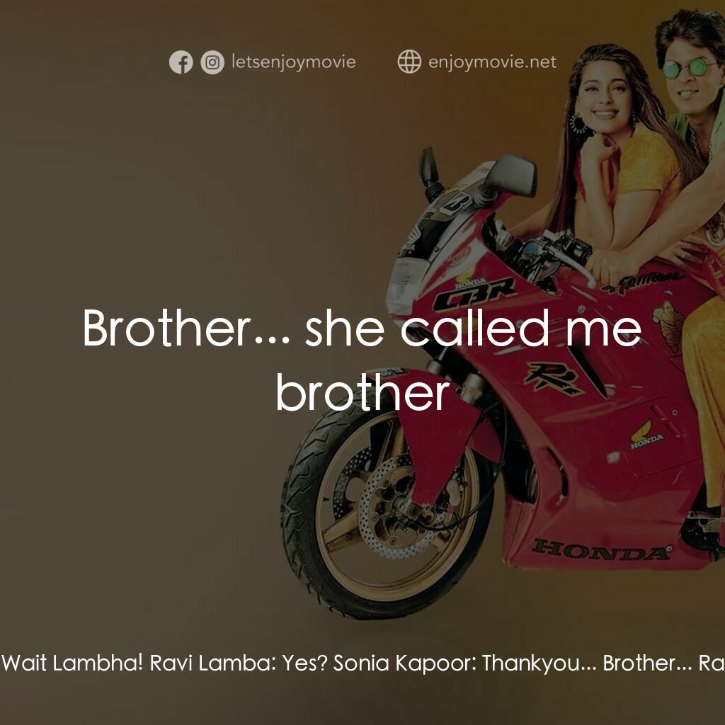 《撞樣撞到正》經典台詞：Ravi Lamba:  I'm going to leave, far from your ...