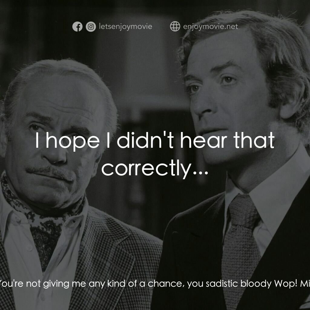 《偵探》經典台詞：Andrew Wyke:  You're not giving me any kind of ...