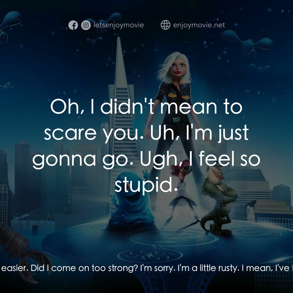 天煞撞正怪怪獸電影對白：B.O.B.:  Hi. I'm benzoate ostylezene bicarbonate. Or you can call me B.O.B, which