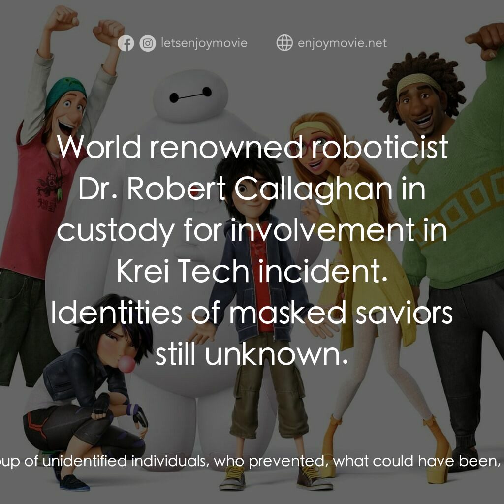 大英雄聯盟電影對白：7 Action Newscaster:  A massive cleanup continues today at the headquarters of Kr