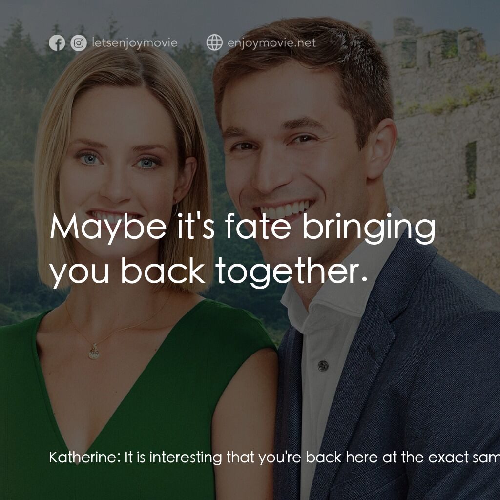 《Forever in My Heart》經典台詞：Katherine:  It is interesting that you're back ...