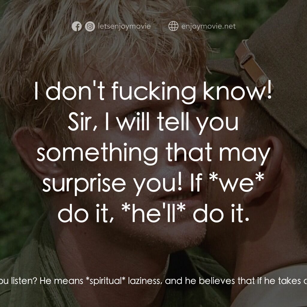 俘虜電影對白：Group Capt. Hicksley:  What the hell's Gyo? Col. John Lawrence:  Uh... It's a Jap