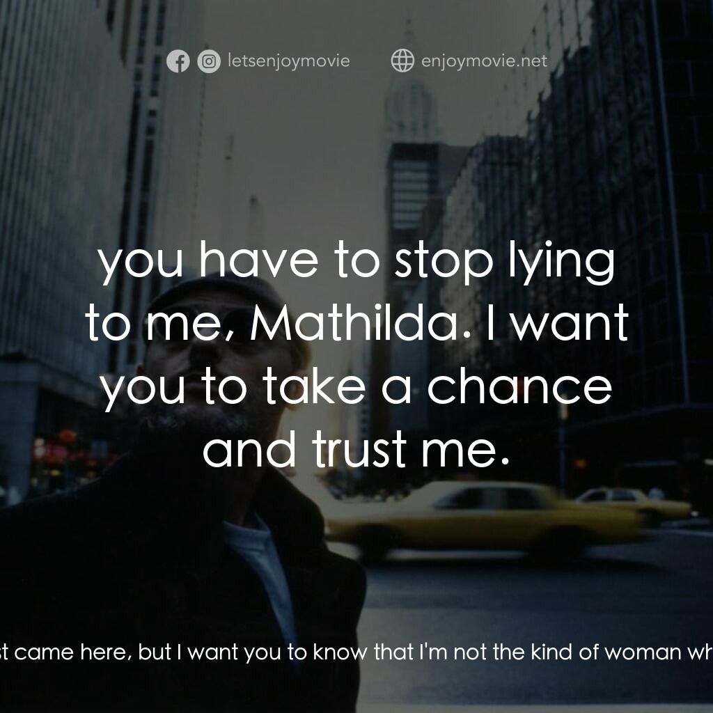 這個殺手不太冷電影對白：Mathilda:  My parents... d-died in a car accident four weeks ago. It was terrible