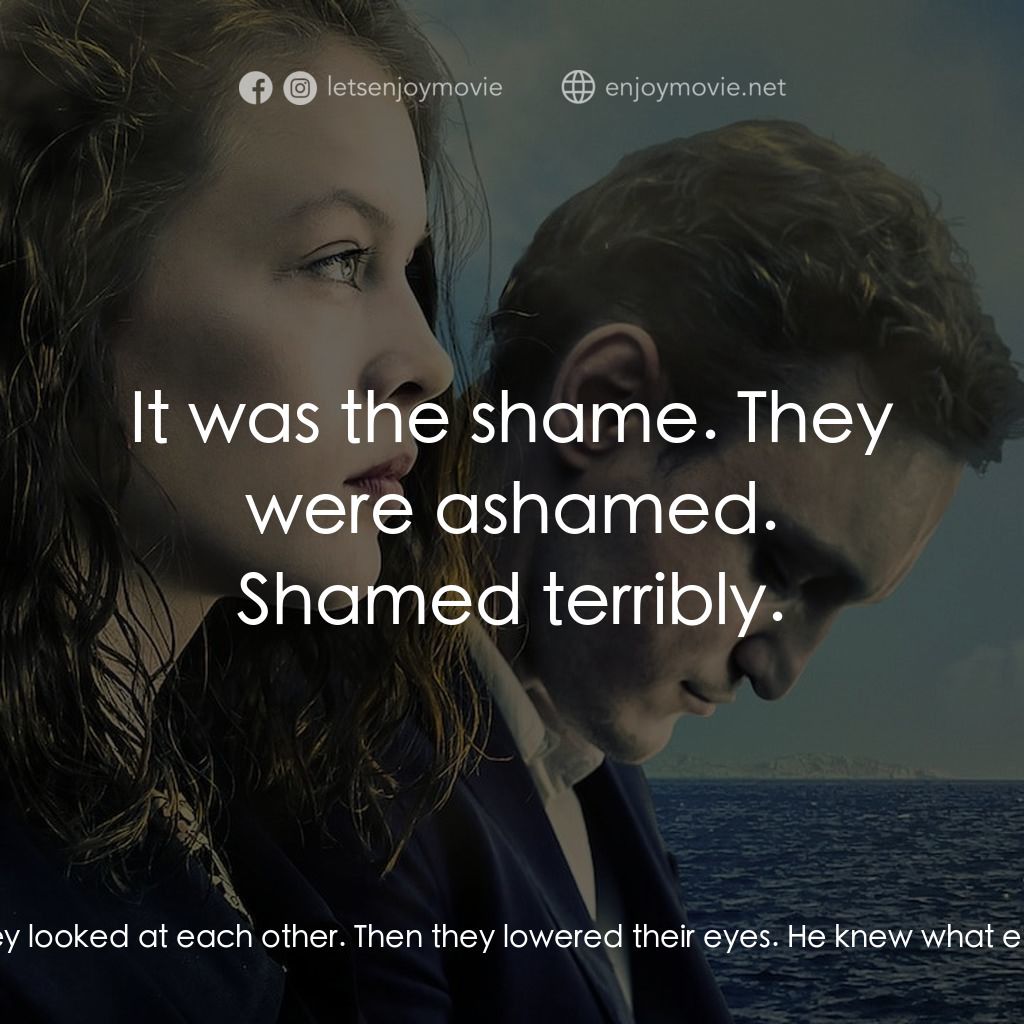 時空中轉站電影對白：Georg: Their eyes met. For a long moment they looked at each other. Then they low