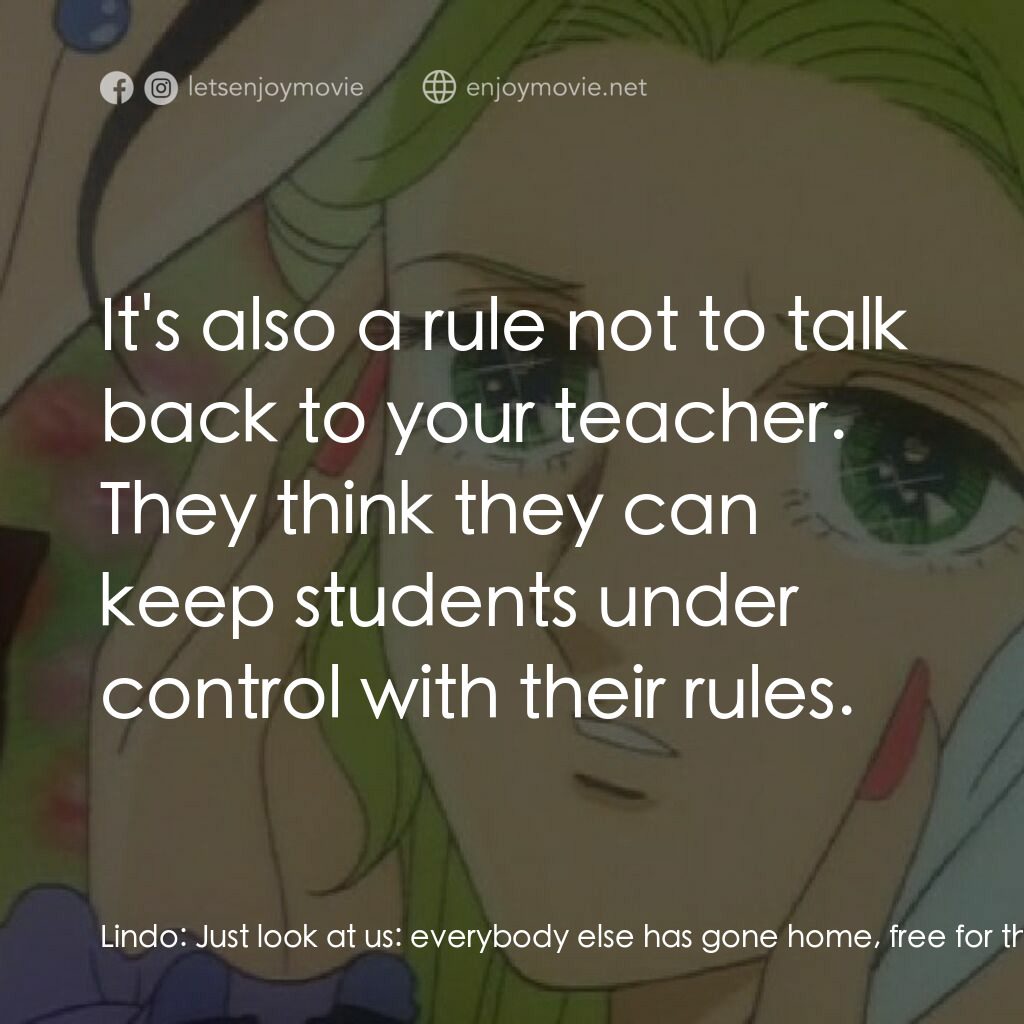 夏への扉電影對白：Lindo:  Just look at us:  everybody else has gone home, free for the summer. And 