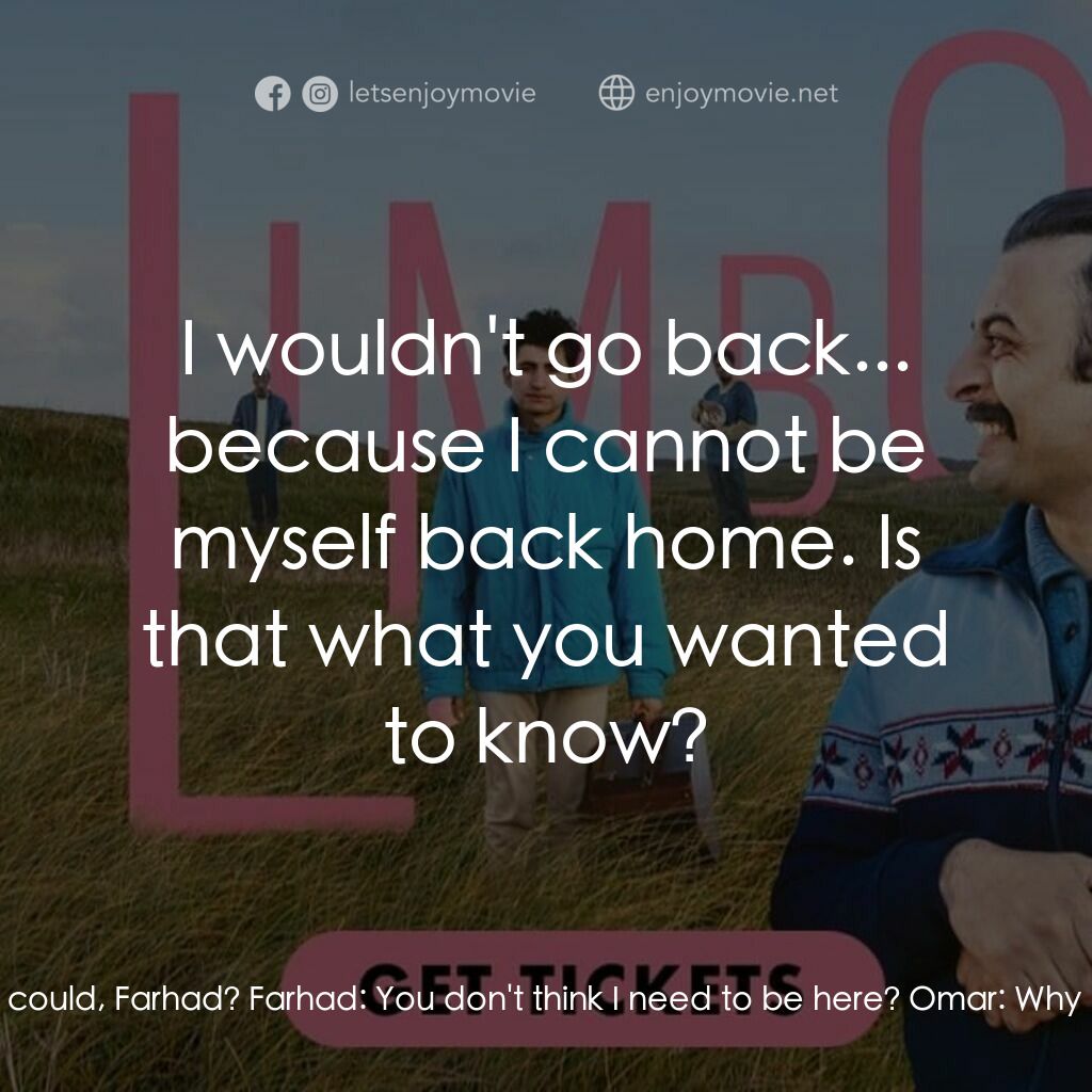 《失落園》經典台詞：Omar:  How do you find it so easy? Farhad:  What d ...