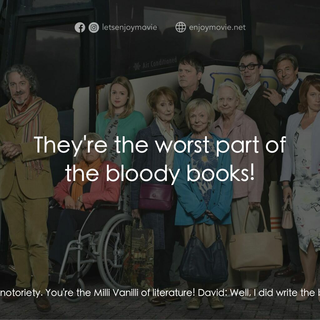 Murder on the Blackpool Express電影對白：Terry:  You stole somebody's talent just to get some notoriety. You're the Milli 