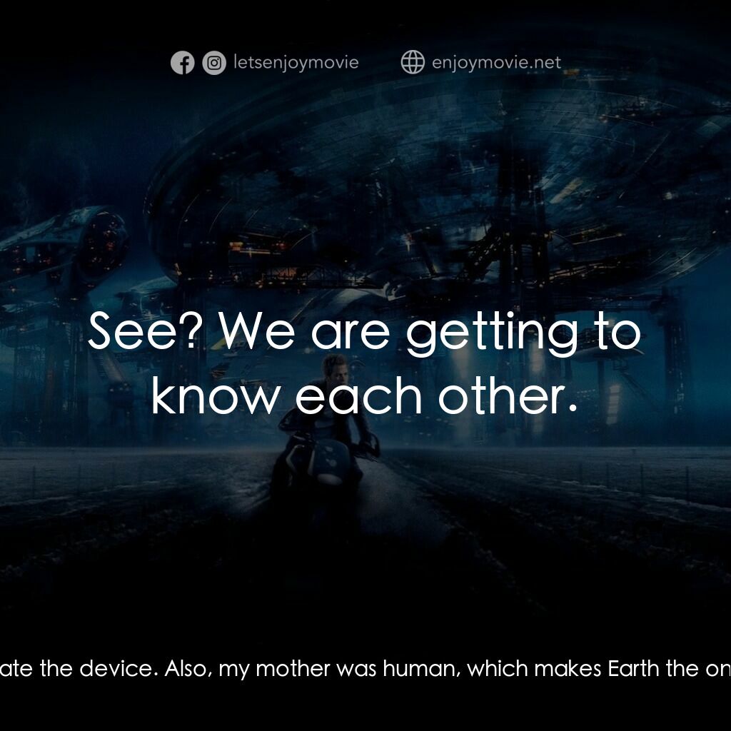 星際爭霸戰電影對白：Spock:  Romulans and Vulcans share a common ancestor. Our cultural similarities w